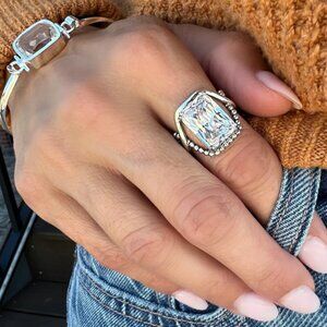 6 Carat Clear Cut Ring (NEW)
